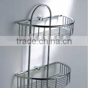 Chrome Bathroom Shower Concer Basket LX-8081 thumbnail-1