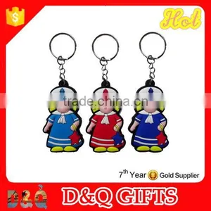 European Style Girl Sailor Pvc Keychain thumbnail-1
