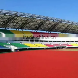 Red or Blue Color Running Track ,13mm Synthetic Rubber Running Track thumbnail-2