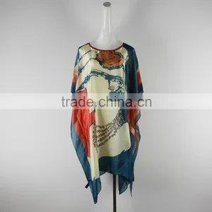 Women Fashion Southeast Asia Bat-wing Sleeves Chiffon Dress thumbnail-1