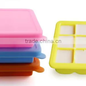 BPA Free Silicone Baby Blocks Freezer Storage Container thumbnail-2