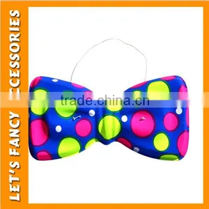Dot Colours Carnival Party Elastic Bow Tie Neckwear thumbnail-3