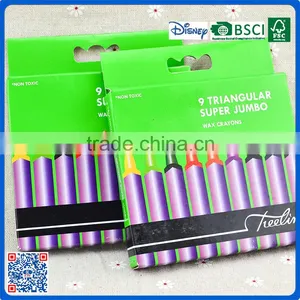 New Arrival 9 Colors Paper Wrap Crayons for Drawing thumbnail-6