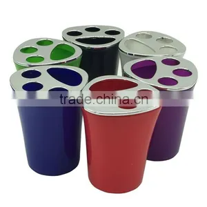 Bath Accessory Set Colorful Plastic Toothbrush Holder thumbnail-4