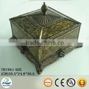 Ruijing High Quality Glass Metal Jewelry Box Quality Choice thumbnail-1