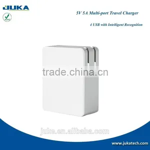 US Plug 5V 5A 4 Ports USB Wall Charger Power Adapter Travel Wall Charger For IPhone Samsung Mobile Phone Tablet thumbnail-5