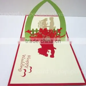 Happy Wedding 3d Hand Made Card thumbnail-1