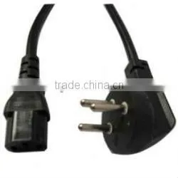Israel 3 Round Pin Plug Power Cord With IEC C13 End thumbnail-1
