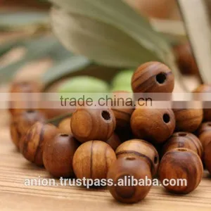 Olive Wood Round Beads 15mm thumbnail-5