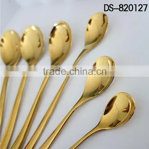 New Design Gold Plated 410 Material With Cloth Wheel Light Cutlery Set thumbnail-2