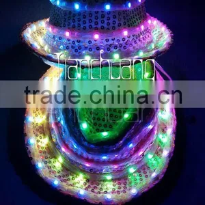 Party Hats With LED Lights, Fashion Hat for Halloween thumbnail-1