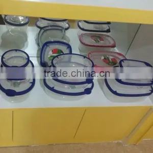 3pcs TPR Rectangle Rubbermaid Food Storage Container Set thumbnail-3