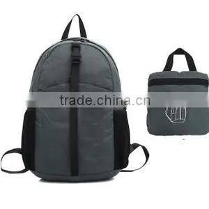 Excellent Quality Polyester Camouflage Foldable Backpack ,Travelling Folded Bag thumbnail-1