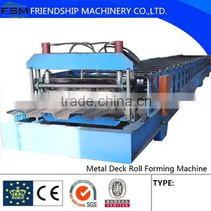 High Precision Steel Structure Floor Deck Roll Forming Machine For Metal Decking Sheet thumbnail-2