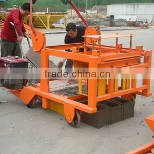 QMY4-45 Small Mobile Lay Eggs Concrete Hollow Brick Making Machine in Linyi thumbnail-1
