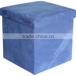 Stronger!! Blue Foldable Storage Ottoman thumbnail-1