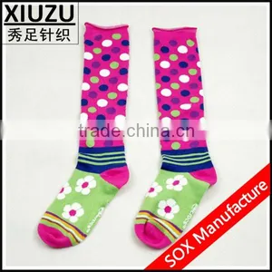 Girl High Knee Cartoon Dot Child Sock thumbnail-1