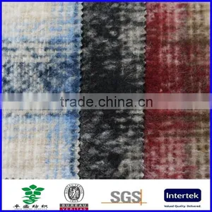 Fall Winter Thick Scotch Plaid Brushed Polyester Acryilic Blend Wool Fabric thumbnail-1