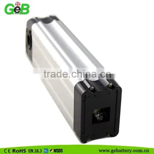 GEB Rechargeable Long Circle Life Li-ion 36v 10Ah Silver Fish Battery Pack for Electric Bike thumbnail-1