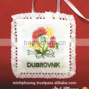 Heart Flower Design Fragrant Bags With Embroidery for Air Fresh Powder Sachet thumbnail-2