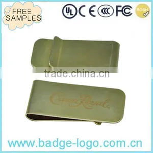 Custom Fashion Gold Copper Money Clip Wholesale thumbnail-1