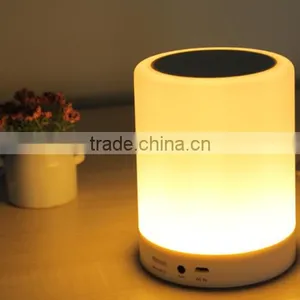 Wireless Audio Lamp Bluetooth Speaker With White LED Lamp Light for Computer or Phone thumbnail-1