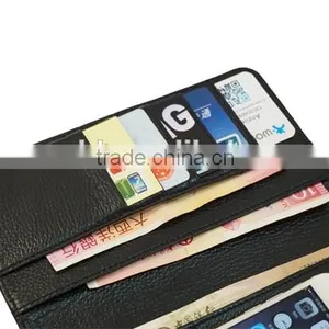 Genuine Leather Wallet Case for Mobile Phone,Cards and Money,Super Slim Design thumbnail-5