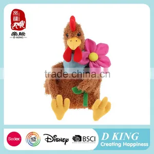 Custom Cute Stuffed Plush Farm Animal Chicken Toys For Kids thumbnail-1