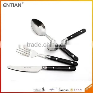 Stainless Steel Cutlery Black Handle, Cutlery Sets 24pcs, Set Cutlery thumbnail-1