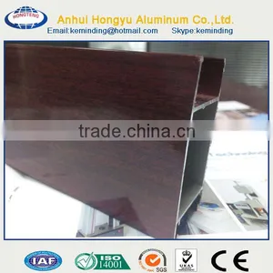 Wooden Grain Double Sliding Window Aluminium Extrusion Profiles (thermal Break) thumbnail-3