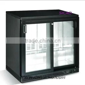 Supermarket Beverage Display Fridge With Three Sliding Glass Door 108L ~ 330L thumbnail-4