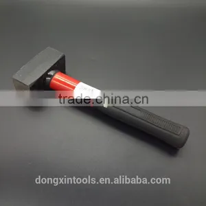 Red Handle Rubber Covered Iron Hammer thumbnail-3