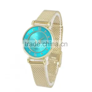 Hot Selling New Fashion Design Mesh Band Colorful Dial Female Watches Make Your Own Watch thumbnail-4