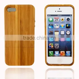 OEM Carbonized Bamboo Wood Cell Case for Iphone Cover for Iphone 5 Two Parts With Press Key thumbnail-1