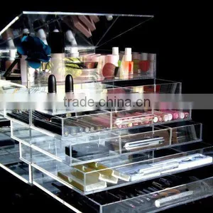 Makeup Organizer With Drawers Acrylic Makeup Organizer thumbnail-1