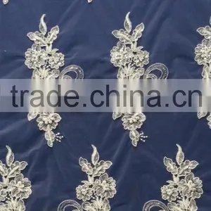 Guangzhou Cheap Embroidery Lace Fabric for Wedding Dress thumbnail-1