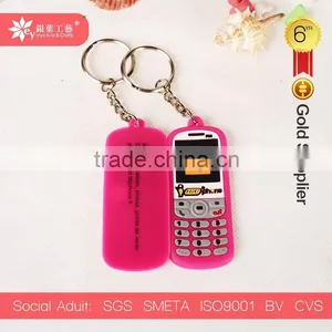 Mobile Phone Cell Phone Soft Pvc Keychain Pvc Rubber Key Chain thumbnail-1