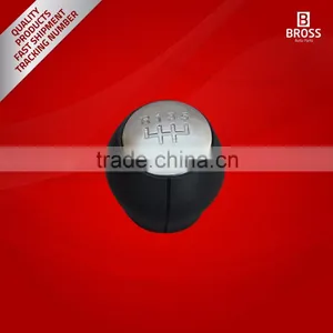 5-Speed Gear Shift Stick Knob Black Chrome For Opel Vauxhall Vectra B, Vectra C, Astra G, Corsa thumbnail-1