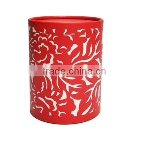 Red New Recycle Customized Cardboard Kraft Paper Tube for Wine/tea/perfume thumbnail-1