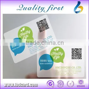 Durable Transparent Business Cards With QR Code thumbnail-1