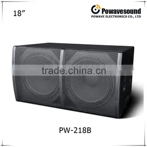 PW-218 Powavesound PW Series Dual 18" Subwoofer Speaker Box pa System thumbnail-1