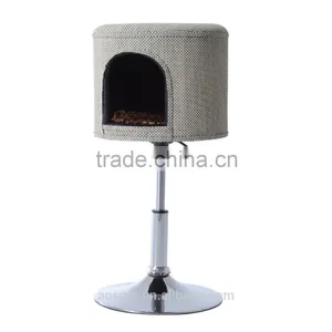 Pawhut 23"-26" Beige Height Adjustable Modern Cat Condo thumbnail-3