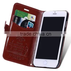High Quality Leather Wallet Case Stand With Card Slot for IPhone 6 4.7" thumbnail-1