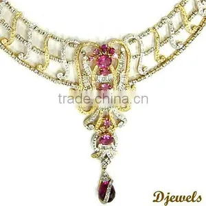 Diamond Necklaces, Gold Necklaces, Diamond Jewellery thumbnail-2