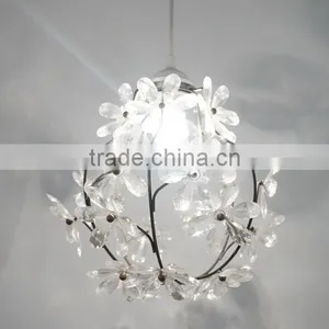 Modern Pendant Light Flower Clear Plastic Shade Decorative Hanging Pendant Light Restaurant Home Hotel Pendant Light thumbnail-1