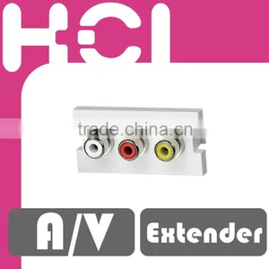 Bezel With Nickel-Plated RCA RGB Style Audio and Video Connector thumbnail-6