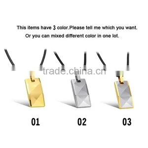 Fashion Jewelry Gold Multi-facet Tungsten Carbide Pendent Necklace for Men thumbnail-4
