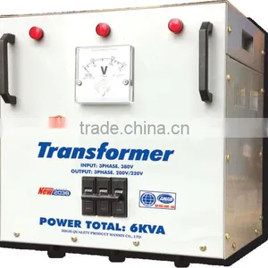 Hansinco Industrial Dry Transformers New 2038 B.A - 6KVA ( Input: 380V, Output: 220V, 200V) thumbnail-1