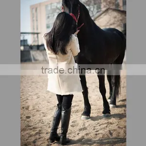 High Quality Women's Fashion Sheepskin Coat With Pockets thumbnail-5