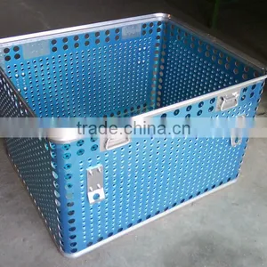 Medical Aluminum Container for Sterilization, Hospital Disinfection Basket thumbnail-1